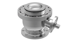 Bottom outlet ball valve